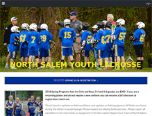 Tablet Screenshot of northsalemyouthlacrosse.org